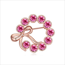 VAGULA Pink Full Love Gold Plated Brooch